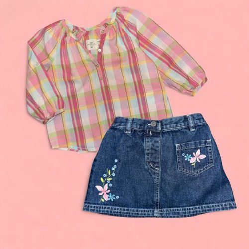 H&M Pamut ing , Next pamut farmer virágos szoknya Méret 12-18 hó (86-os)