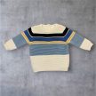 Next Baby Bordázott Csíkos Pulóver,  Méret 68-as (3-6 hó)