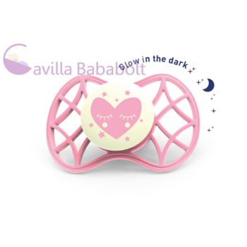   Nuvita Air.55 Cool! éjszakai cumi védőkupakkal 0hó+ Glow Cashmere Rose (7065)