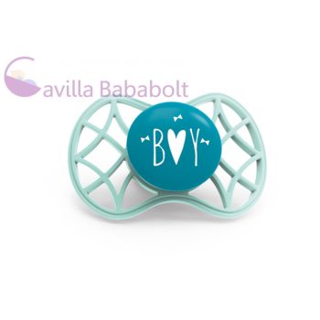   Nuvita Air.55 Cool! fogszabályzós cumi védőkupakkal 0hó+ - Nile Green - 7064