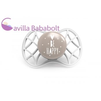   Nuvita Air.55 Cool! fogszabályzós cumi védőkupakkal 6hó+ - Pearl Grey - 7084