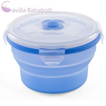 Nuvita összecsukható szilikon tál - 540 ml - kék 4468