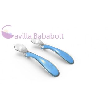 Nuvita 2db-os szilikon kanál szett - Kék - 8480