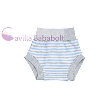   Pamut Pelenkatartó bugyi, 100% pamut, Méret: 56-os - szürke