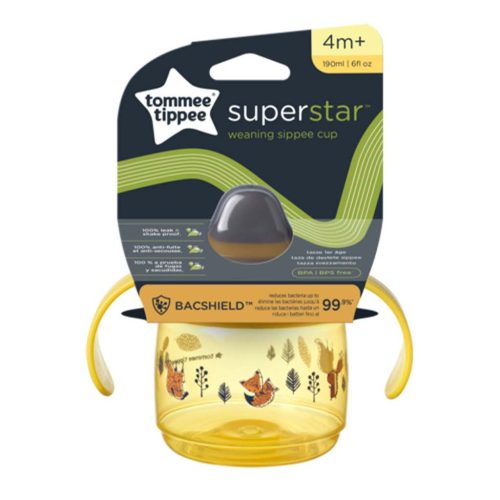 Tommee Tippee Superstar Itatópohár sárga színben 190ml (4 hó+)