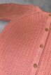 Rózsaszín, kötött pulóver, Méret 68-as (3-6 hó)