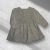 Kötött szürke pamut ruha, Méret 68-as (3-6 hó)