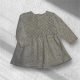 Kötött szürke pamut ruha, Méret 68-as (3-6 hó)