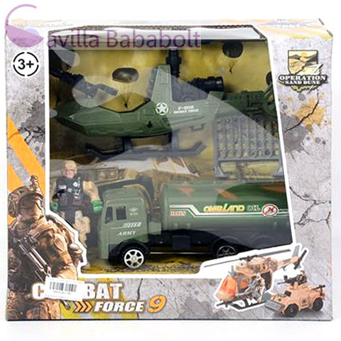 Combat Force 9 Katonai játék szett teherautóval