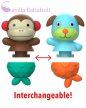 SKIP HOP ZOO MIX & MATCH FLIPPERS FÜRDŐJÁTÉK MAJOM ÉS KUTYA