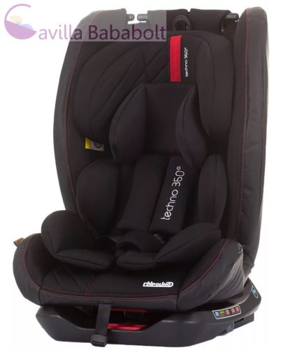 Chipolino Techno 360° isofix autósülés 0-36kg - Ebony