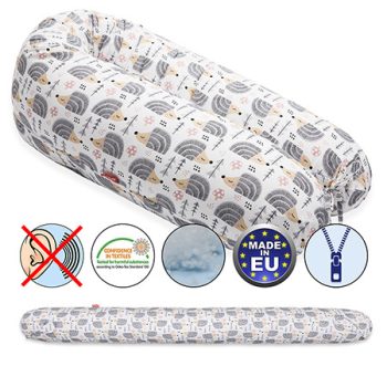   Formázható univerzális szoptatós párna pamut huzattal - HedgehogGrey