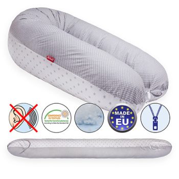   Formázható univerzális szoptatós párna pamut huzattal - MouseDotsStars