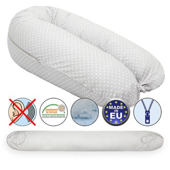   Formázható univerzális szoptatós párna pamut huzattal - Little Dots