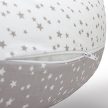 Formázható univerzális szoptatós párna pamut huzattal - GreyWhiteLittleBigStarsNew