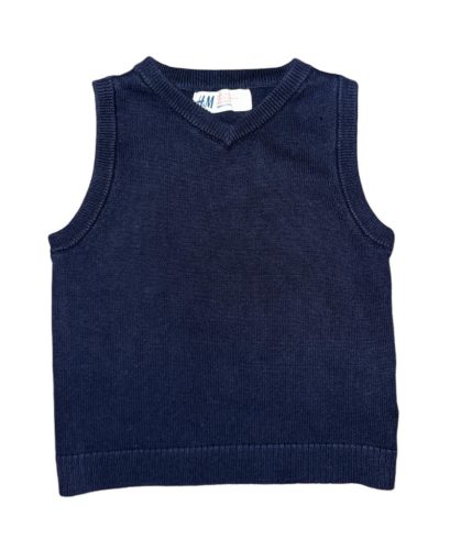 H&M kék mellény, Méret 92-es (18-24 hó)