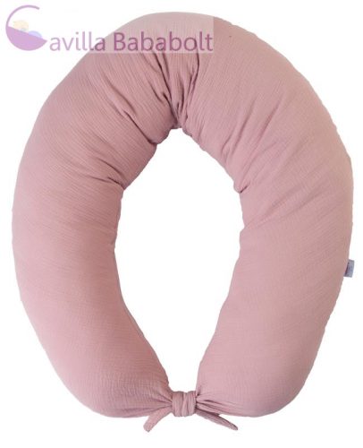 BABYMATEX szoptatós párna muszlin Moon Old pink 260 cm