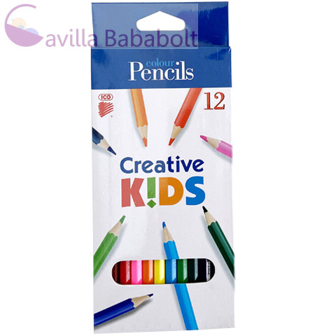 ICO Creative Kids hatszögletű színes ceruza 12db-os