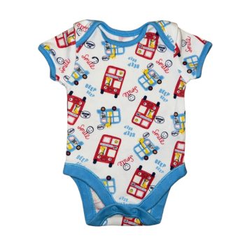   George pamut rövidujjú body, kombidressz, busz Méret 50-56 os 