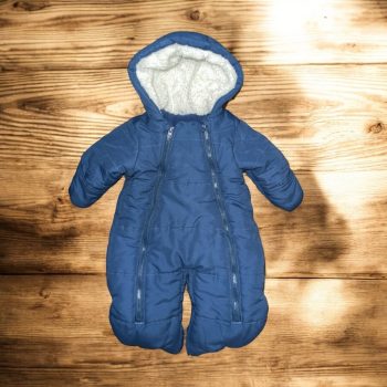   Bébi overál és bundazsák 2in1, kék , Méret 50-56-os (0-3 hó)