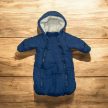 Bébi overál és bundazsák 2in1, kék , Méret 50-56-os (0-3 hó)