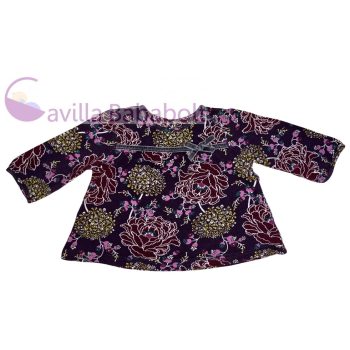 Virágos lányka felső,  Méret: 68-as (3-6 hó)