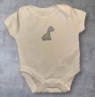 Dinos pamut rövid ujjú body, kombidressz, Méret 50-56-os (0-3 hó)