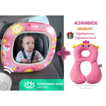   BENBAT Gyermek autós tükör Night&Day + BENBAT Nyakpárna fejtámasszal, hercegnő 1 -4 év