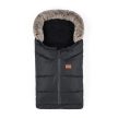 PETITE&MARS Téli szett Arctic 4in1 bundazsák + kézmelegítő kesztyű babakocsira Furry Forever Black