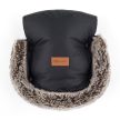 PETITE&MARS Téli szett Arctic 4in1 bundazsák + kézmelegítő kesztyű babakocsira Furry Forever Black