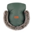 PETITE&MARS Téli szett Arctic 4in1 bundazsák + kézmelegítő kesztyű babakocsira Furry Veritable Khaki
