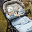 PETITE&MARS Téli szett Arctic 4in1 bundazsák + kézmelegítő kesztyű babakocsira Furry Pastel Peach