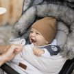 PETITE&MARS Téli szett Arctic 4in1 bundazsák +kézmelegítő kesztyű babakocsira Furry Champagne Shower