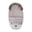 PETITE&MARS Téli szett Comfy 4in1 bundazsák + kézmelegítő kesztyű babakocsira Furry Champagne Shower