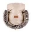 PETITE&MARS Téli szett Comfy 4in1 bundazsák + kézmelegítő kesztyű babakocsira Furry Rose Petal