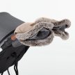 PETITE&MARS Téli szett Comfy 4in1 bundazsák + kézmelegítő kesztyű babakocsira Furry Rose Petal
