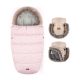 PETITE&MARS Téli szett Comfy 4in1 bundazsák Glossy Princess + kézmelegítő kesztyű Furry Rose Petal