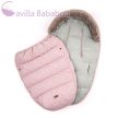 PETITE&MARS Téli szett Comfy 4in1 bundazsák Glossy Princess + kézmelegítő kesztyű Furry Rose Petal
