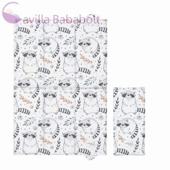   CEBA utazó, összehajtható pelenkázó alátét, 60 x 40 cm Raccoon