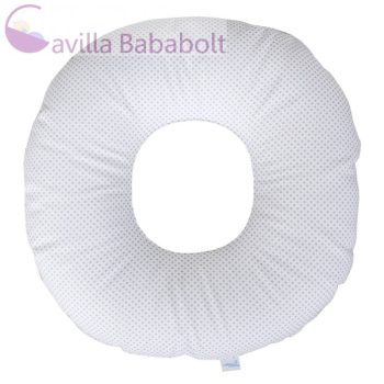   CEBA szülés utáni párna, gátpárna szürke pöttyök fehéren