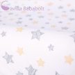 CEBA huzat pelenkázó betéthez 50x70-80 cm 2 db Light Grey+Yellow Stars