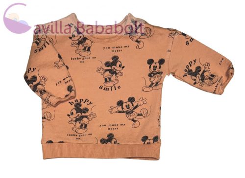Mickey Disney pamut pulóver, felső,  Méret - 68-as ( 3-6 hó)