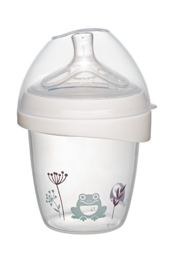 Nip first moments 150ml széles nyakú pohár tetővel, S-es szilikon cumival