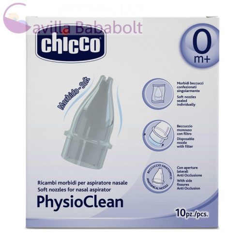 Chicco PhysioClean manuális szívósíphoz alkatrész - 10 db