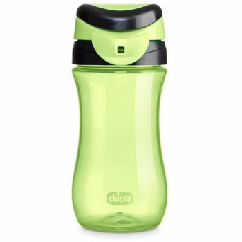   Chicco Kids Travel Cup 350ml pohárperemű itató 2év+, zöld