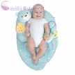 Chicco My First Nest babafészek - hasalópárna - játszószőnyeg, Light Blue