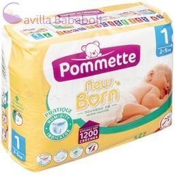 Pommette, New Born (Labell) pelenka (1-es)(2 - 5 kg) (27 db/cs) 